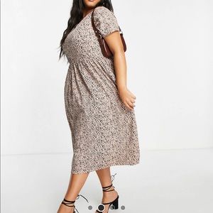 ASOS leopard print dress -curve